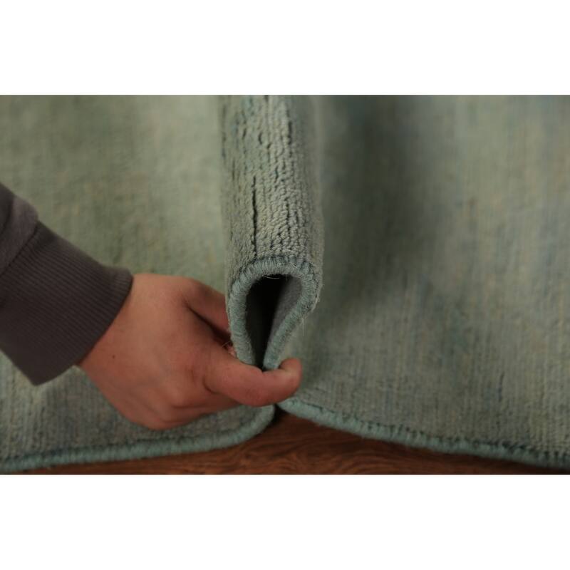 Modern Gabbeh Oriental Rug Handmade Solid Contemporary Wool Carpet - 2'6" x 4'0"