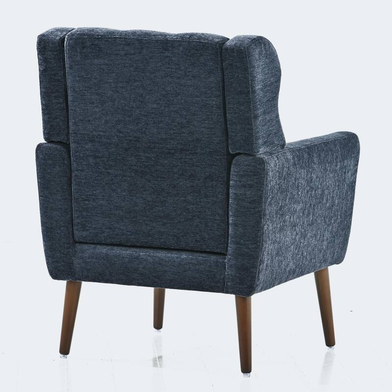 Modern Accent Chair Upholstered Foam Filled Living Room Chairs Comfy Reading Chair