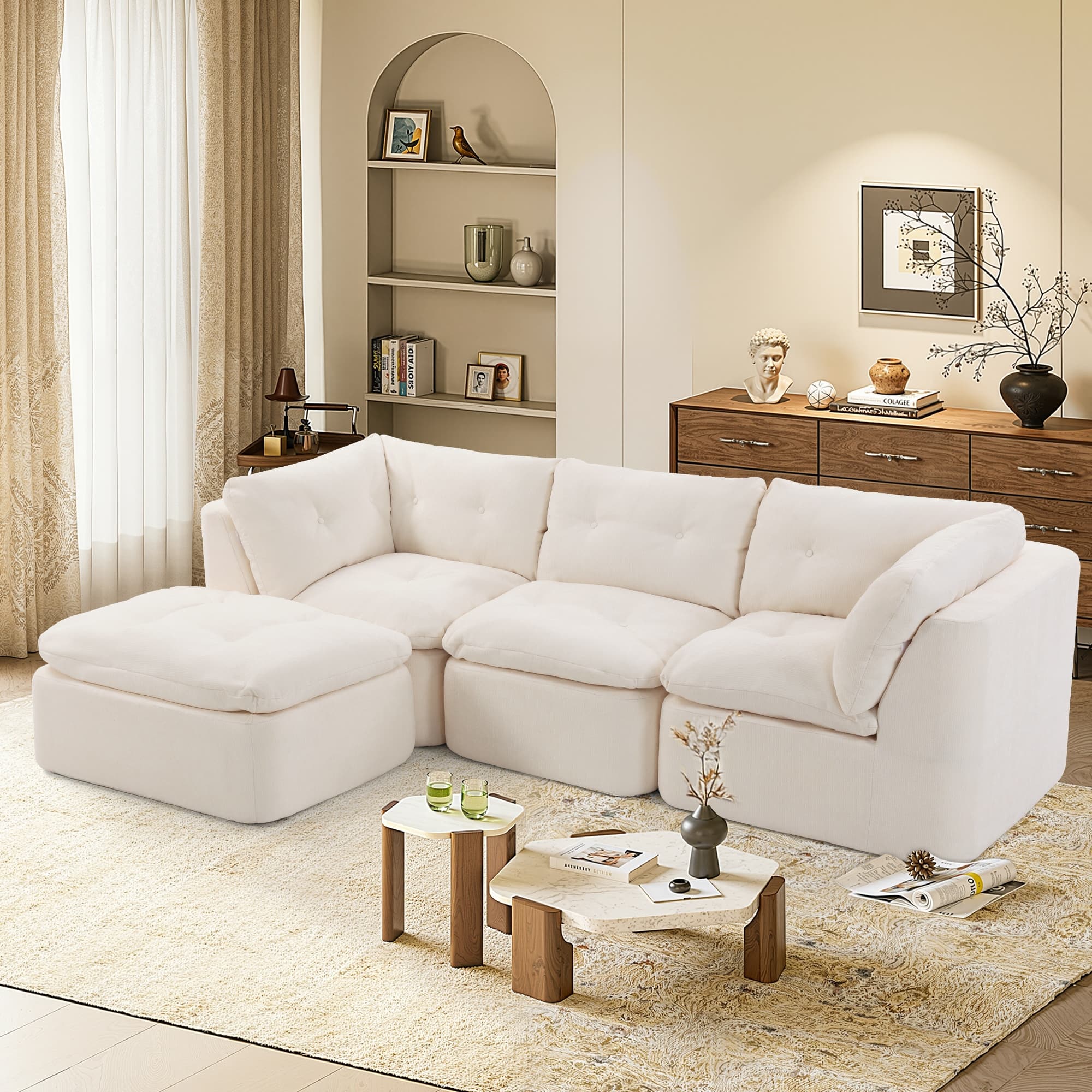 Option Beige+White