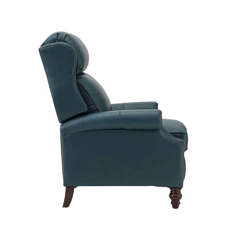 Noemon Genuine Leather Recliner with Nailhead Trims by HULALA HOME (Set of 2)