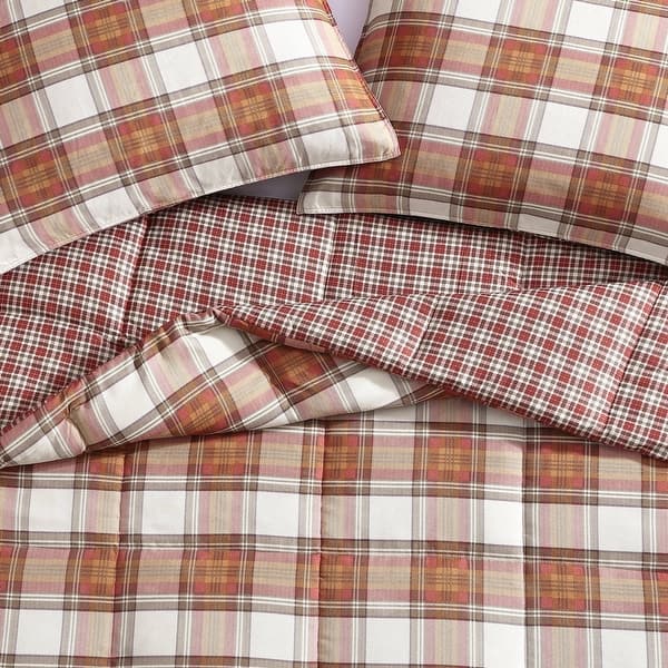 Eddie Bauer Edgewood Plaid Down Alt Reversible Comforter Set - Queen/Full - Queen/Full