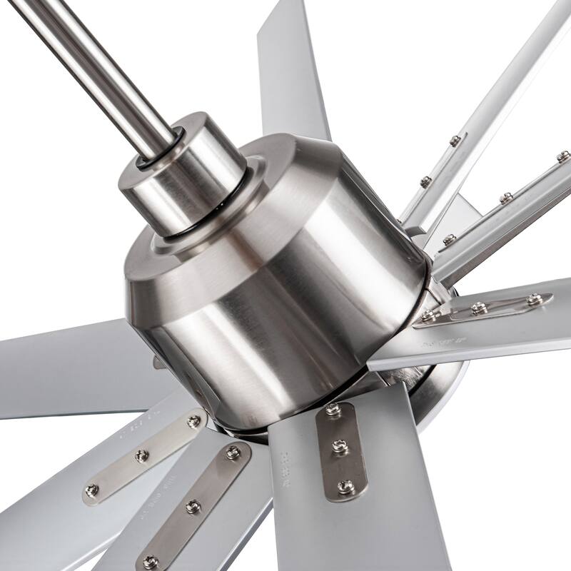 YUHAO Modern 72 inch Outdoor/Indoor Windmill Integarted LED Large Ceiling Fan Lighting with DC Motor,Remote Control