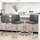 preview thumbnail 15 of 15, 26-Inch Modern Upholstered Bar Stools, Counter Height Bar Stool - 18.11"W x 19.69"D x 37.4"H