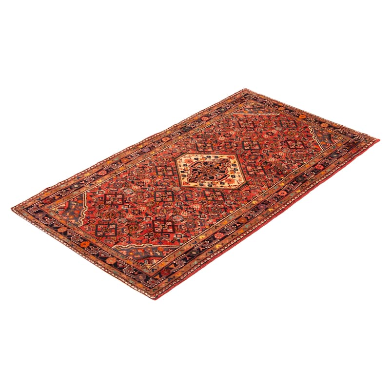ECARPETGALLERY Hand-knotted Andelz Copper Wool Rug - 3'8 x 6'8