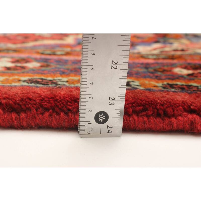 ECARPETGALLERY Hand-knotted Anatolian Vintage Red Wool Rug - 4'7 x 6'3