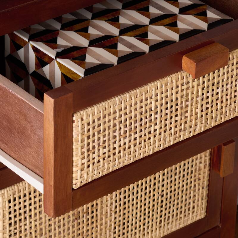 SAFAVIEH Zhane Coastal 1-Drawer 1-Door Nightstand