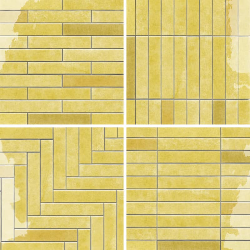 Merola Tile Menorca Lemon 2-1/2" x 12-7/8" Ceramic Wall Tile