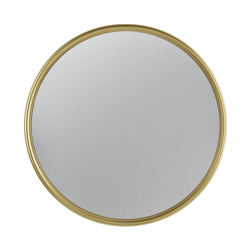 Gold Round Mirror Mirror with Iron Frame