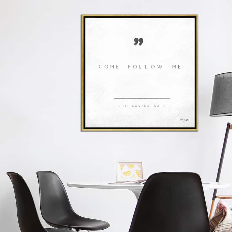 iCanvas "Come Follow Me" by Jaxn Blvd. Framed Canvas Print