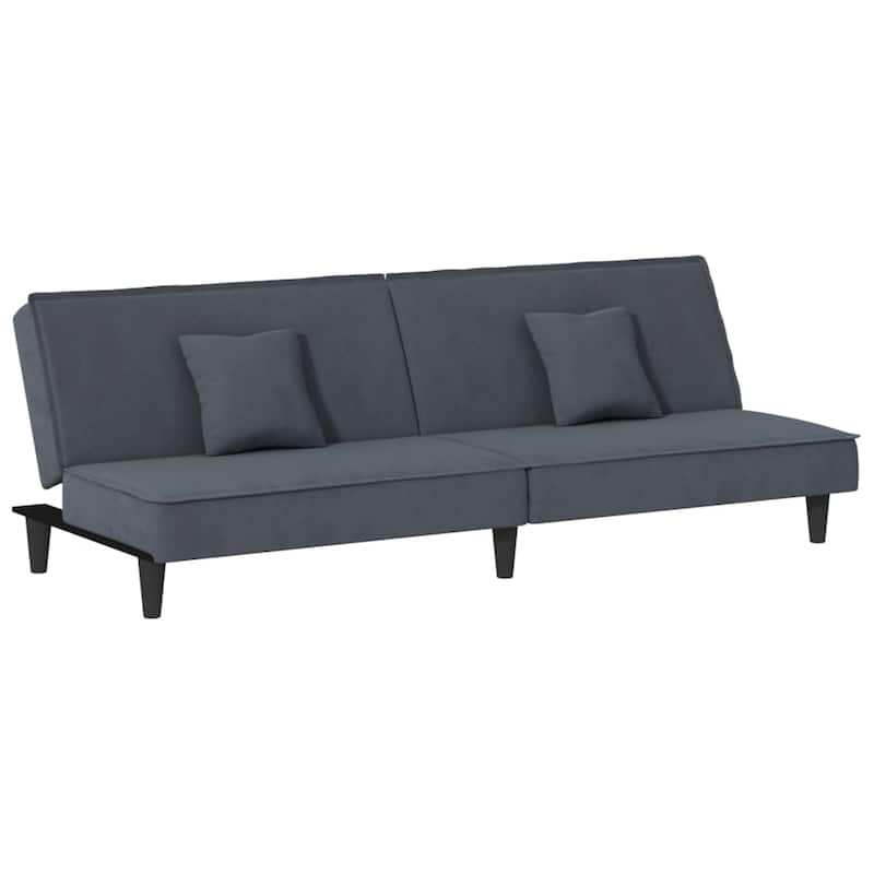 vidaXL 2-Seater Sofa Bed Velvet Recliner Loveseat Folding Daybed Multi Colors - 78.7" x 35" x 27.6"