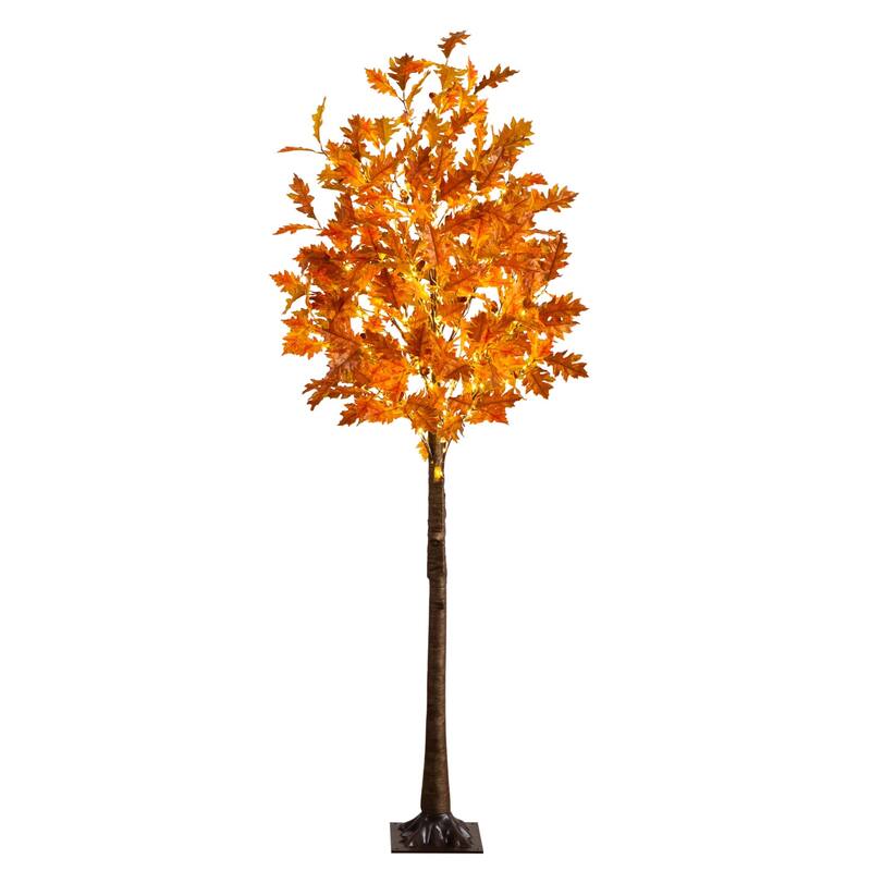 Pre-Lit Maple Artificial Fall Tree - 6' - Warm White LED Lights