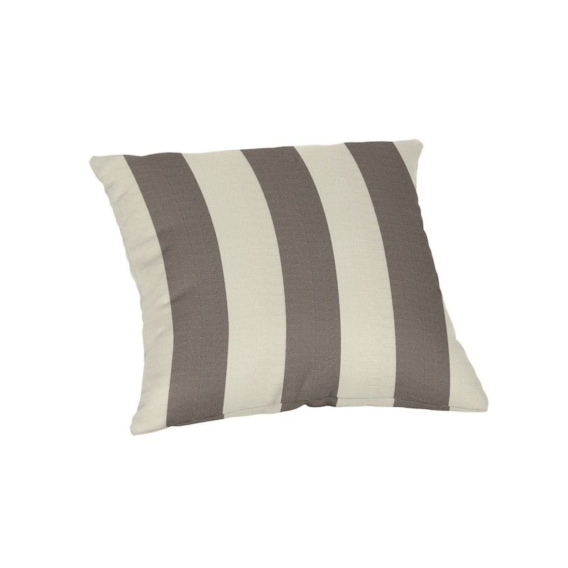 Sunbrella 16-inch Square Striped Outdoor Throw Pillow