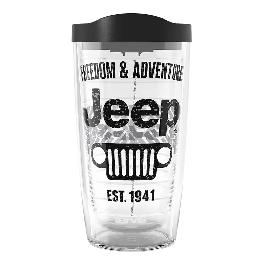 Tervis Jeep Freedom and Adventure Made in USA Double Walled Insulated Travel Tumbler, Classic