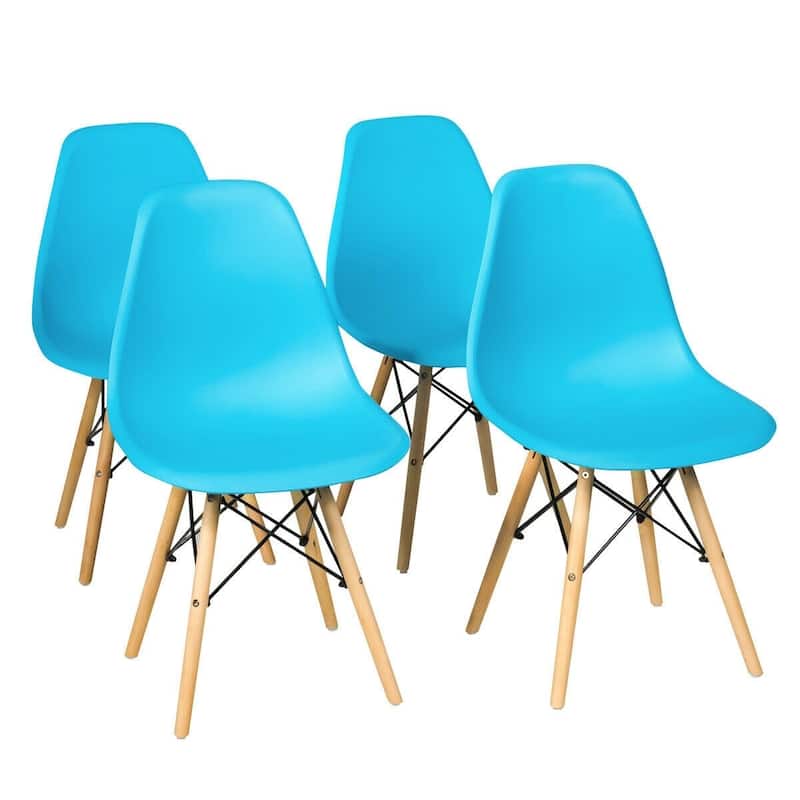 Set of 2 Mid Century Modern DSW Dining Side Chair - 22" x 18.5" x 32" (D x W x H)