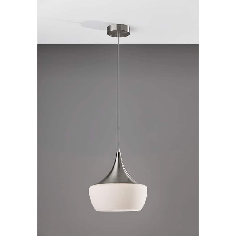 Adesso Black or Steel Eliza Pendant Lamp