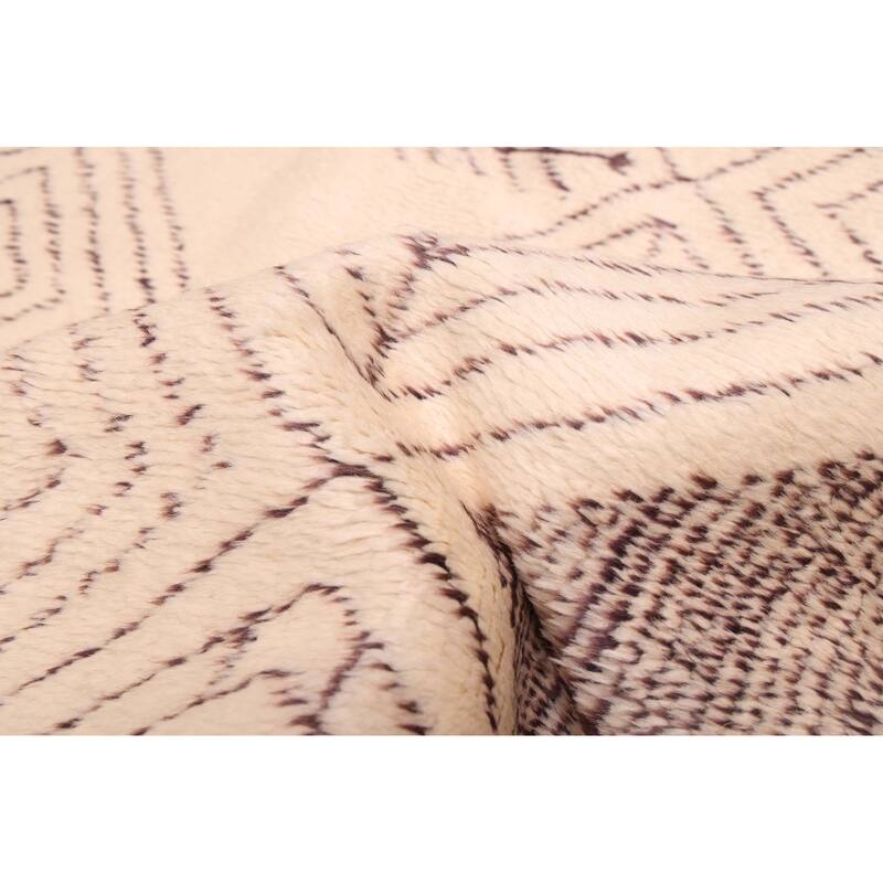 ECARPETGALLERY Hand-knotted Pak Finest Marrakesh Cream Wool Rug - 6'1 x 7'10