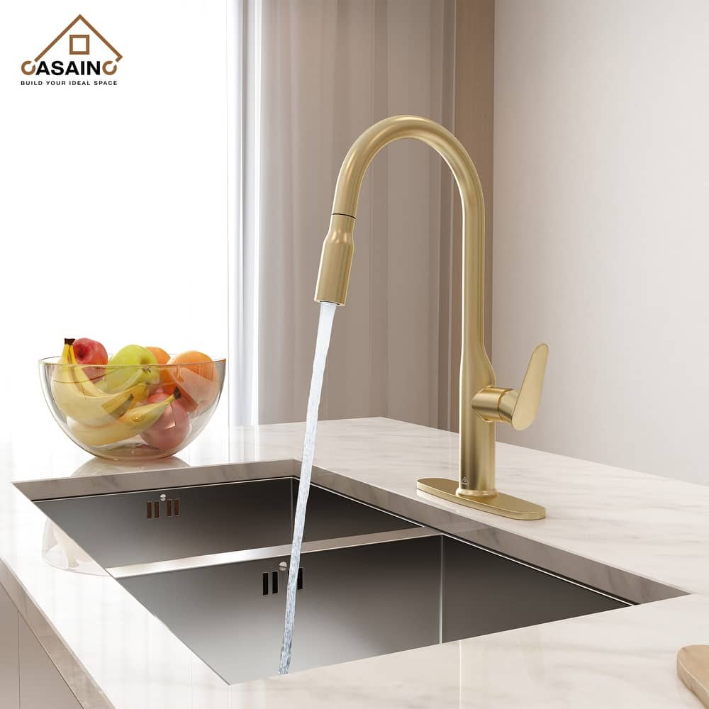 Single Handle Pull-Down Sprayer Kitchen Faucet