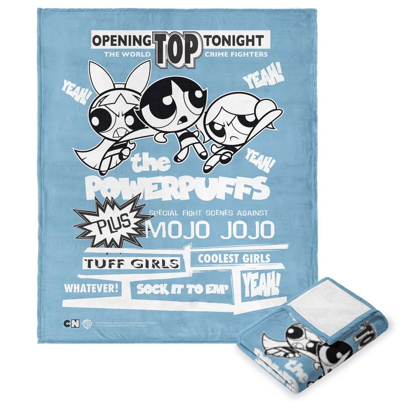 Warner Brothers Powerpuff Girls Silk Touch Throw Blanket