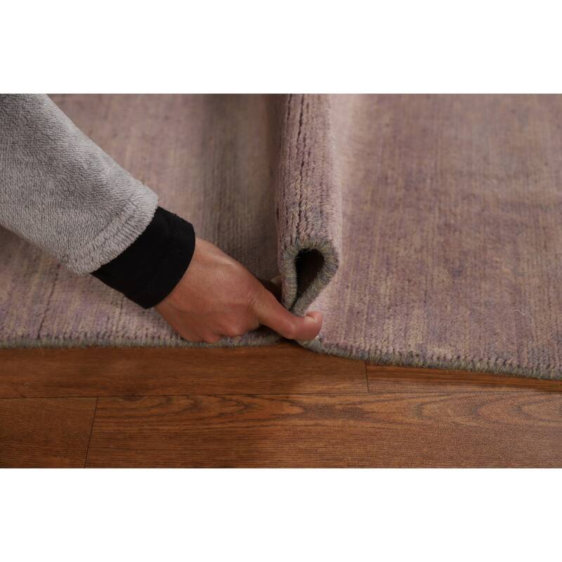 Brown Gray Gabbeh Oriental Area Rug Hand-Knotted Wool Carpet - 4'11" x 6'6"