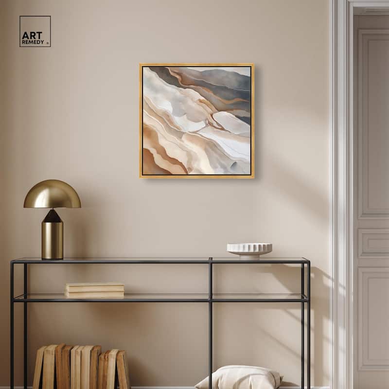 Earthen Flow Canvas by Art Remedy