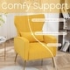 preview thumbnail 3 of 4, HOMYKA Accent Chair Upholstered Velvet Wingback Armchair Set of 2