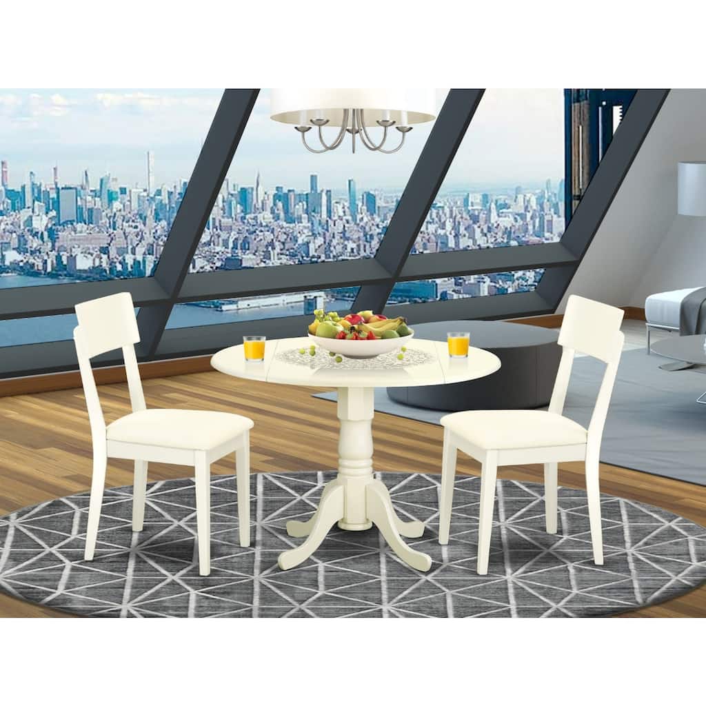 Nordic Kitchen Table Set - Dining Table & 2 Chairs - Small Space Dining Room Furniture