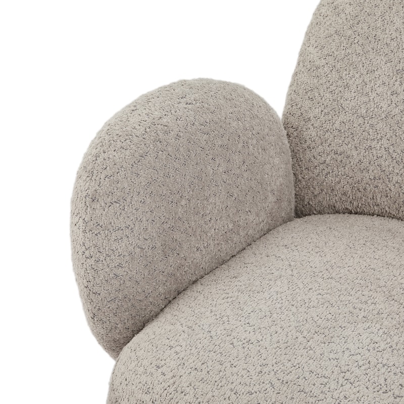 Fabric Swivel Accent Chair with 360° Rotation Modern Lounge Chair (260lb Capacity)