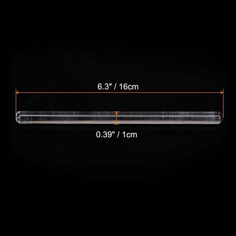 2pcs Acrylic Embossed Rolling Pin 16cm x 1cm Round Pattern - Transparent - Transparent