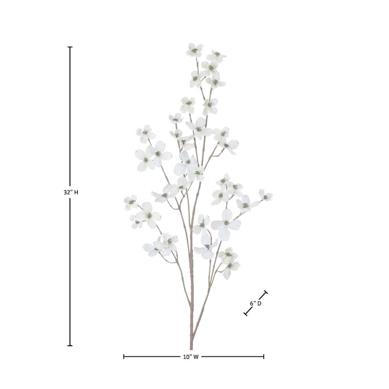 32" Spring Dogwood Spray Set of 4