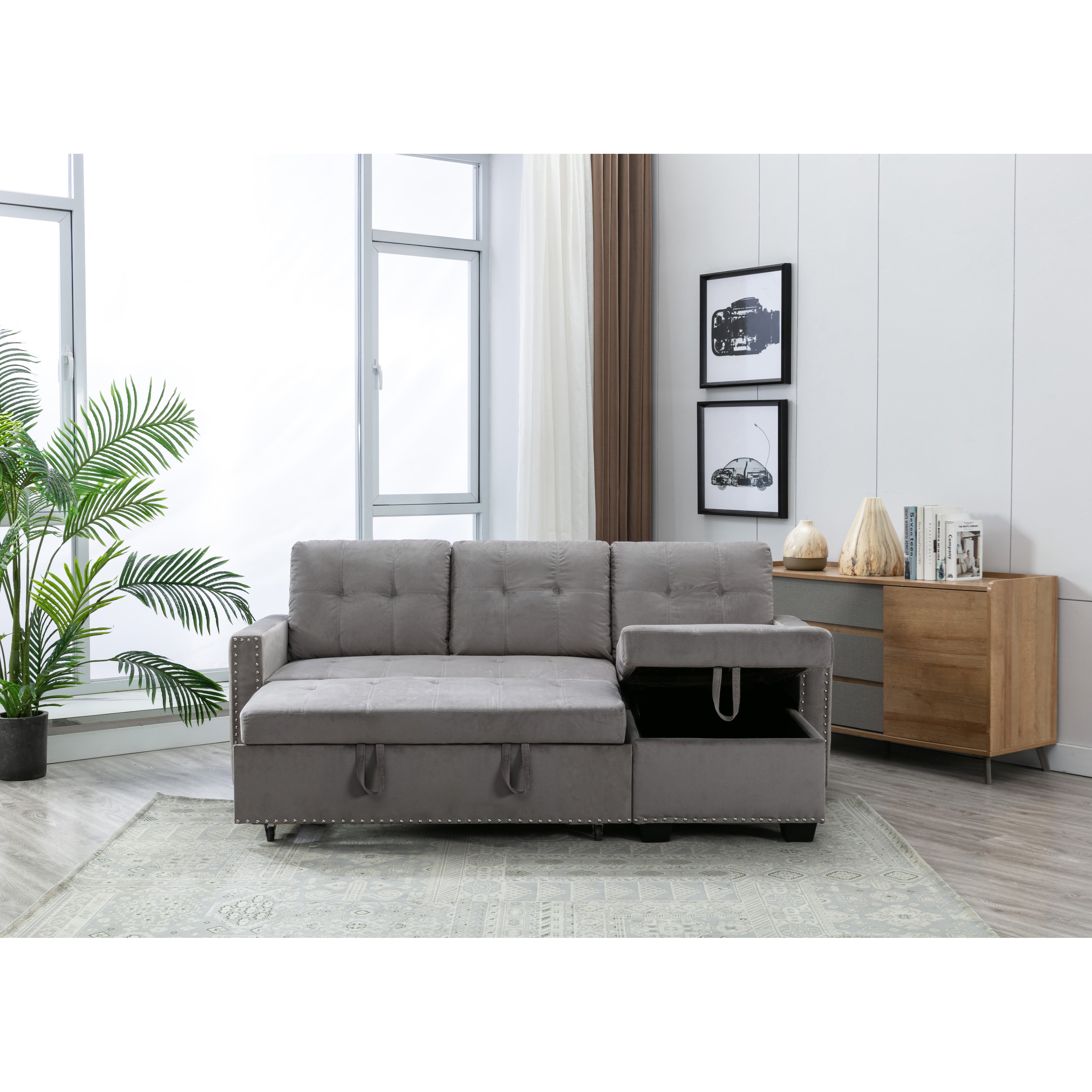 King sleeper sofa shop sectional