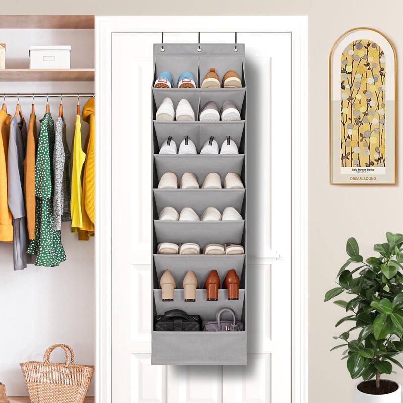 Over the Door Shoe Organizer with 10 Pockets