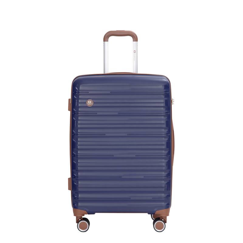 5-Piece, 20, 24, 28-Inch Modern Luggage Sets Hard-Shell Luggage with TSA Lock, for Boarding Travel, Blue