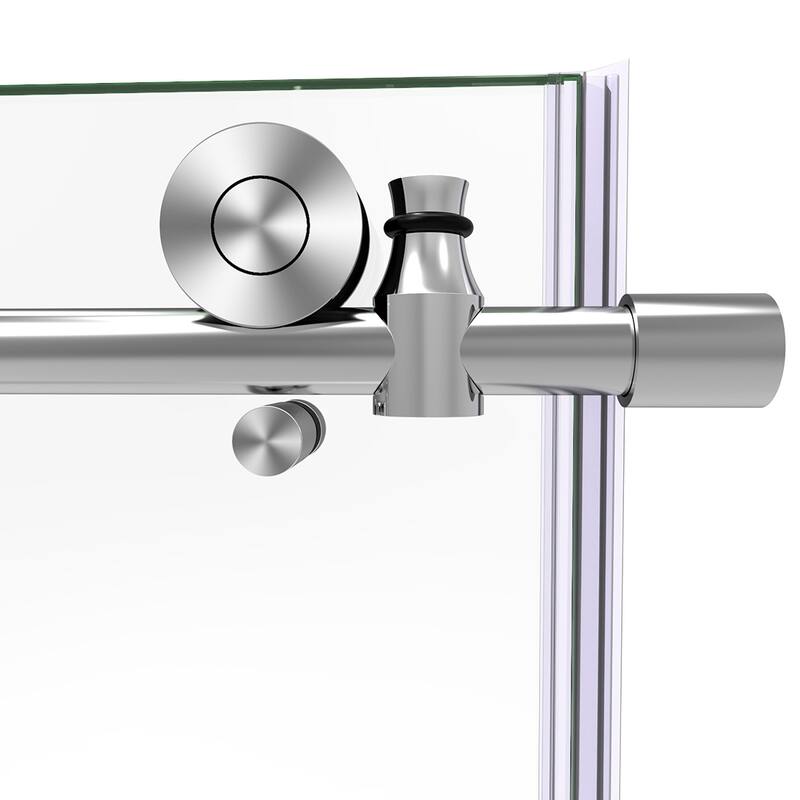 ELEGANT Frameless Sliding Shower Door 60" W x 76" H in Chrome
