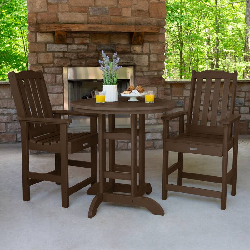 Lehigh 3-piece Counter Height Outdoor Dining Set - 36" Round Table