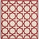 preview thumbnail 119 of 183, SAFAVIEH Handmade Cambridge Trudie Geometric Wool Rug 6' Square - Ivory/Rust - Square