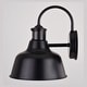 preview thumbnail 12 of 14, Cody Dark Bronze Motion Sensor Dusk to Dawn Outdoor Wall Light Farmhouse Metal Shade - 9.25-in W x 11.25-in H x 10.5-in D