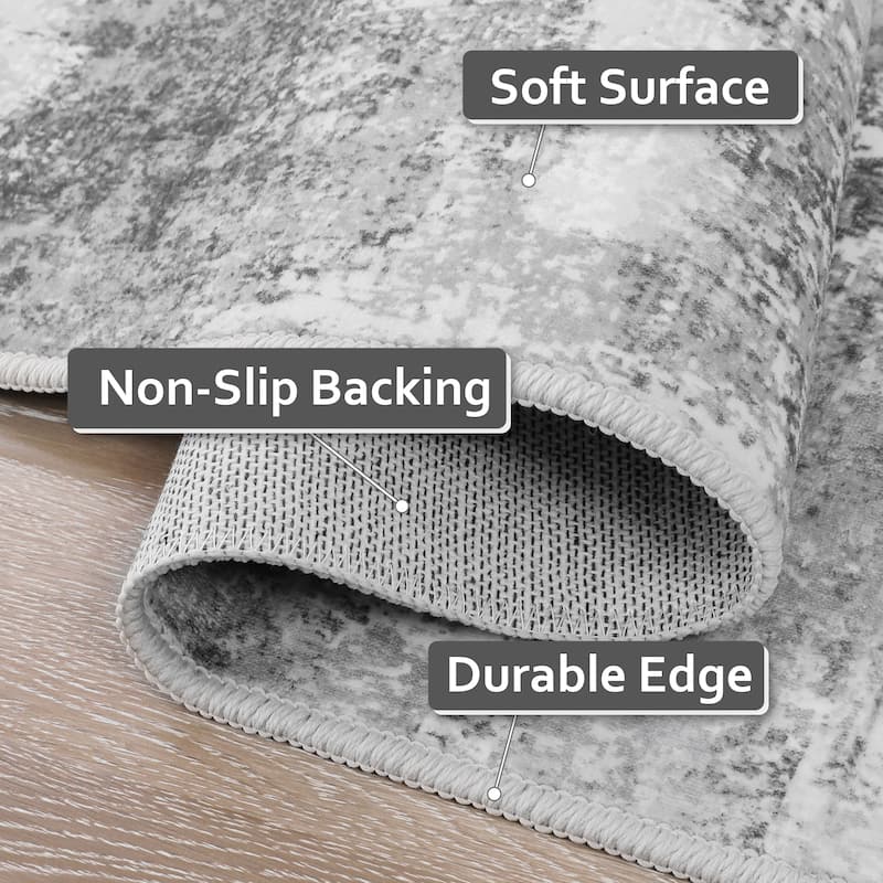 Area Rug for Living Room Machine Washable Rugs Non-slip Rugs