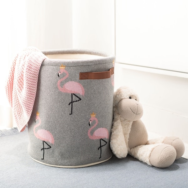 slide 2 of 5, SAFAVIEH Baby Collection Flora Flamingo Basket