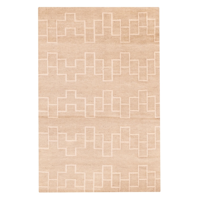ECARPETGALLERY Hand-knotted Tangier Tan Wool Rug - 5'1 x 7'10