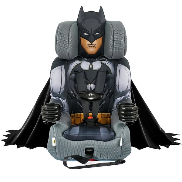 slide 2 of 9, KidsEmbrace DC Comics Batman 2-in-1 Combination Harness Booster Car Seat - Black/Grey