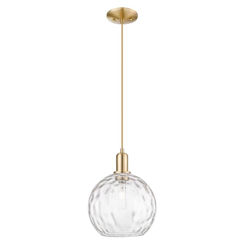 Innovations Lighting Endless Possibilities Arcadia - Athens Water Glass - 1 Light 10" Cord Hung Mini Pendant - Champagne Bronze