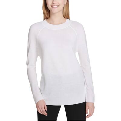 Calvin Klein Womens Dolman Pullover Sweater,, White, X-Small