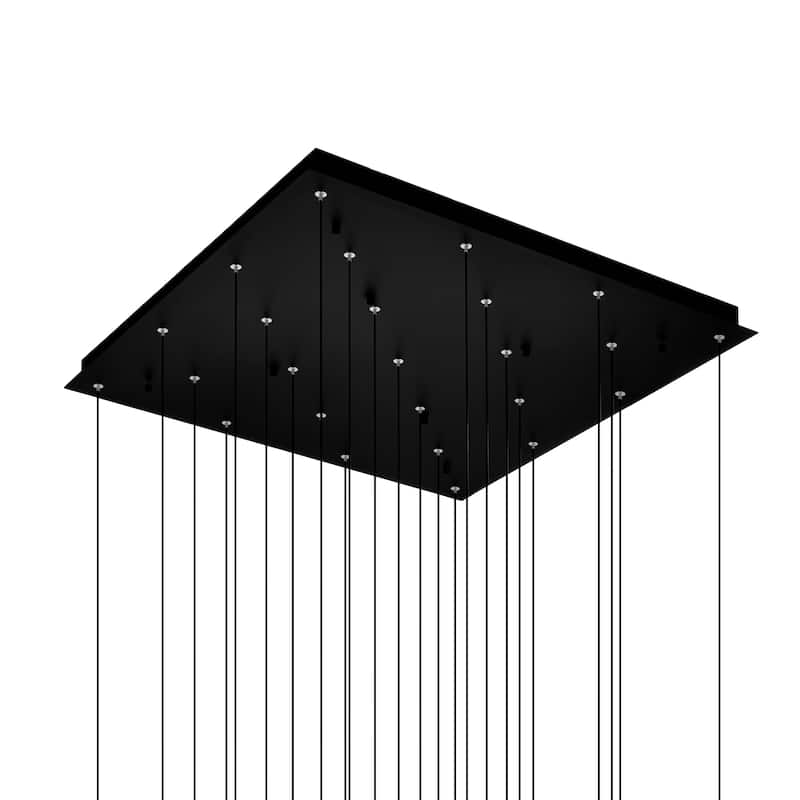 Greta Integrated LED Black Chandelier