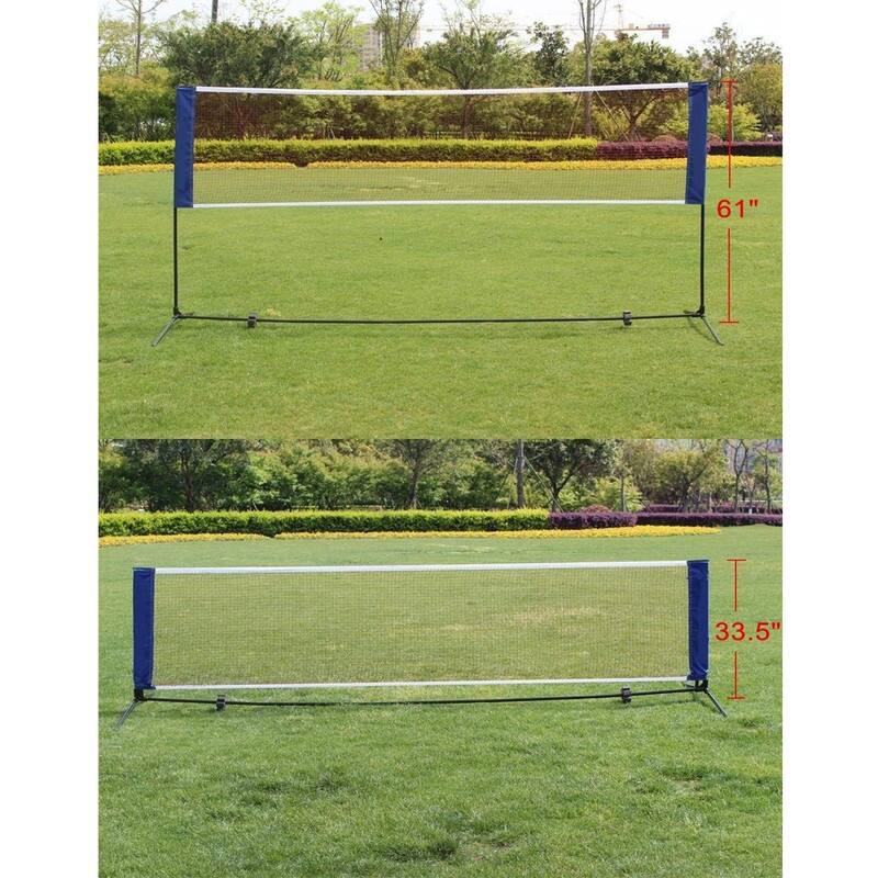 13.5 FT Portable Large Volleyball Badminton Tennis Net with Carrying Bag