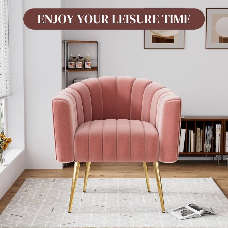 Ouyessir Oversized Modern Upholstered Accent Chair with Tufted Back