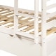 preview thumbnail 16 of 48, Twin-Over-Twin Bunk Bed with Trundle, Space-Saving Wooden Bunk Bed Frame for Twin Size Mattress (No Box Spring Needed)