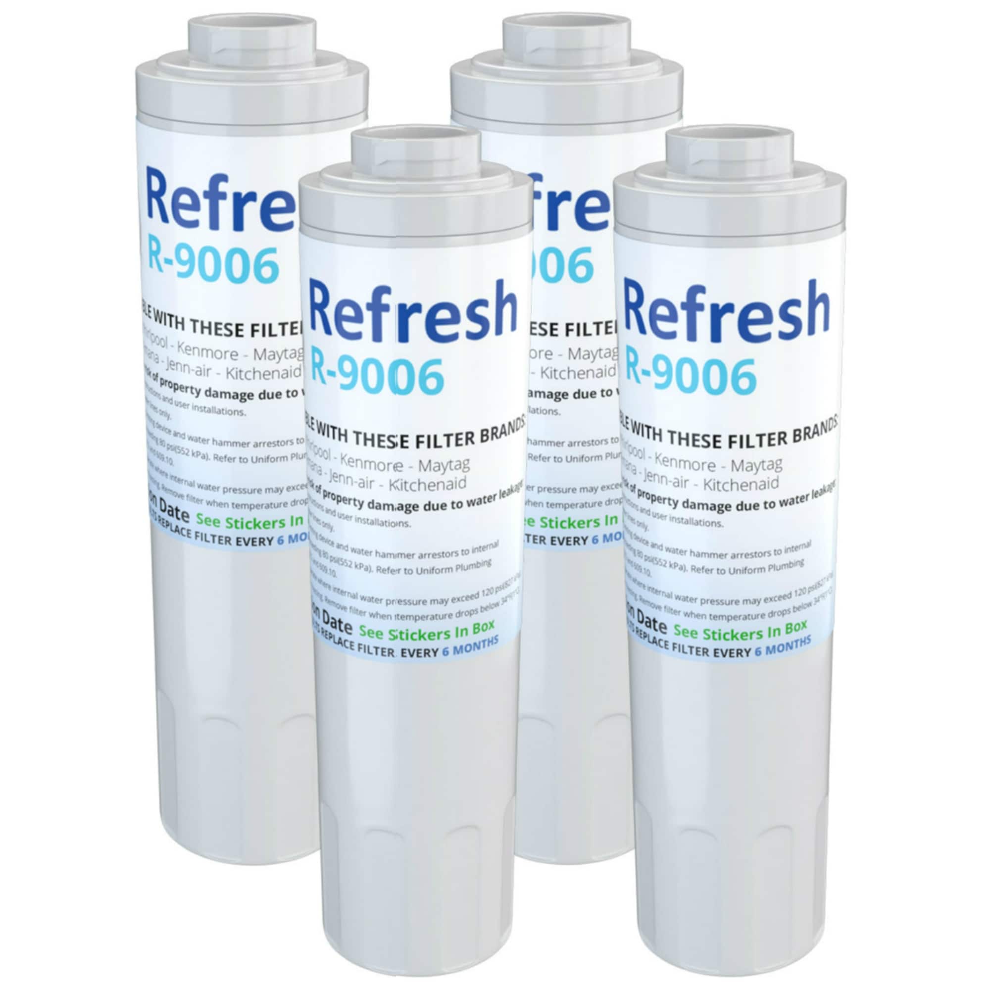 Replacement For KitchenAid KRFC300ESS Refrigerator Water Filter - by  Refresh (4 Pack)
