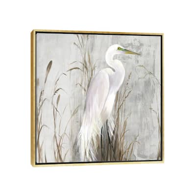 iCanvas "Heron in the Reeds" by Aimee Wilson Framed Canvas Print