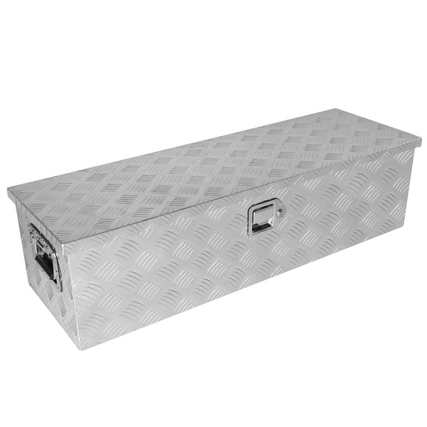 Aluminum Waterproof Tool Box Storage with Side Handle and Lock - N/A - Bed  Bath & Beyond - 39294104