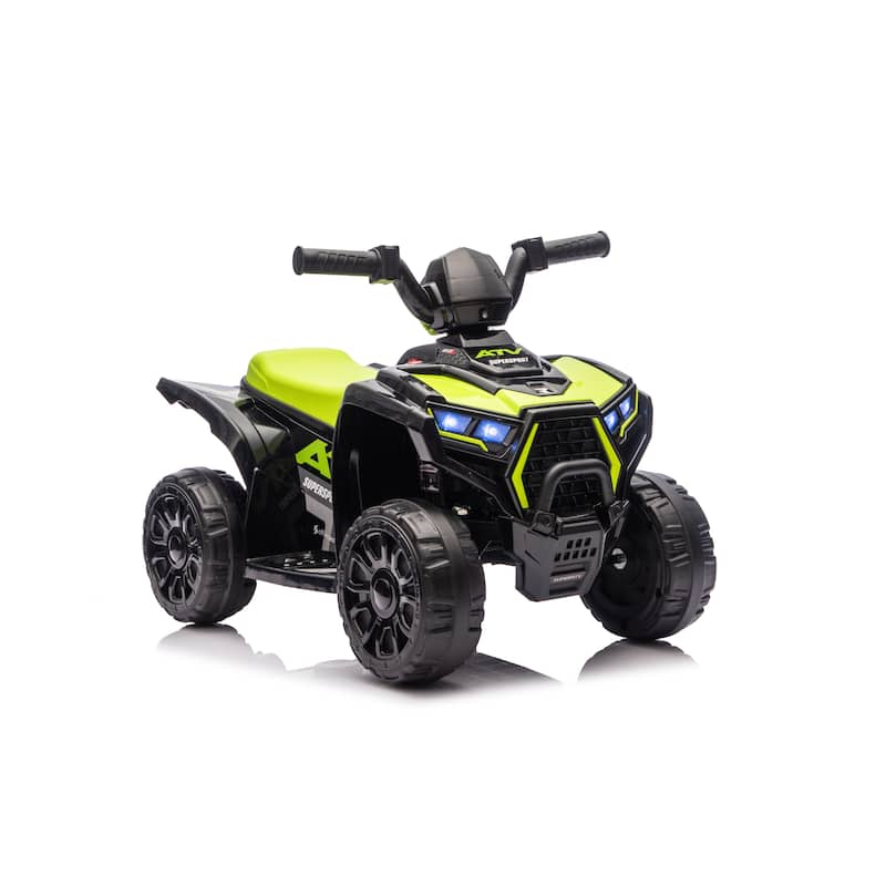 Off-Road Toy Car Black Green Battery Powered Electric Car Electric Vehicle Ride On ATV with Ergonomic Seat